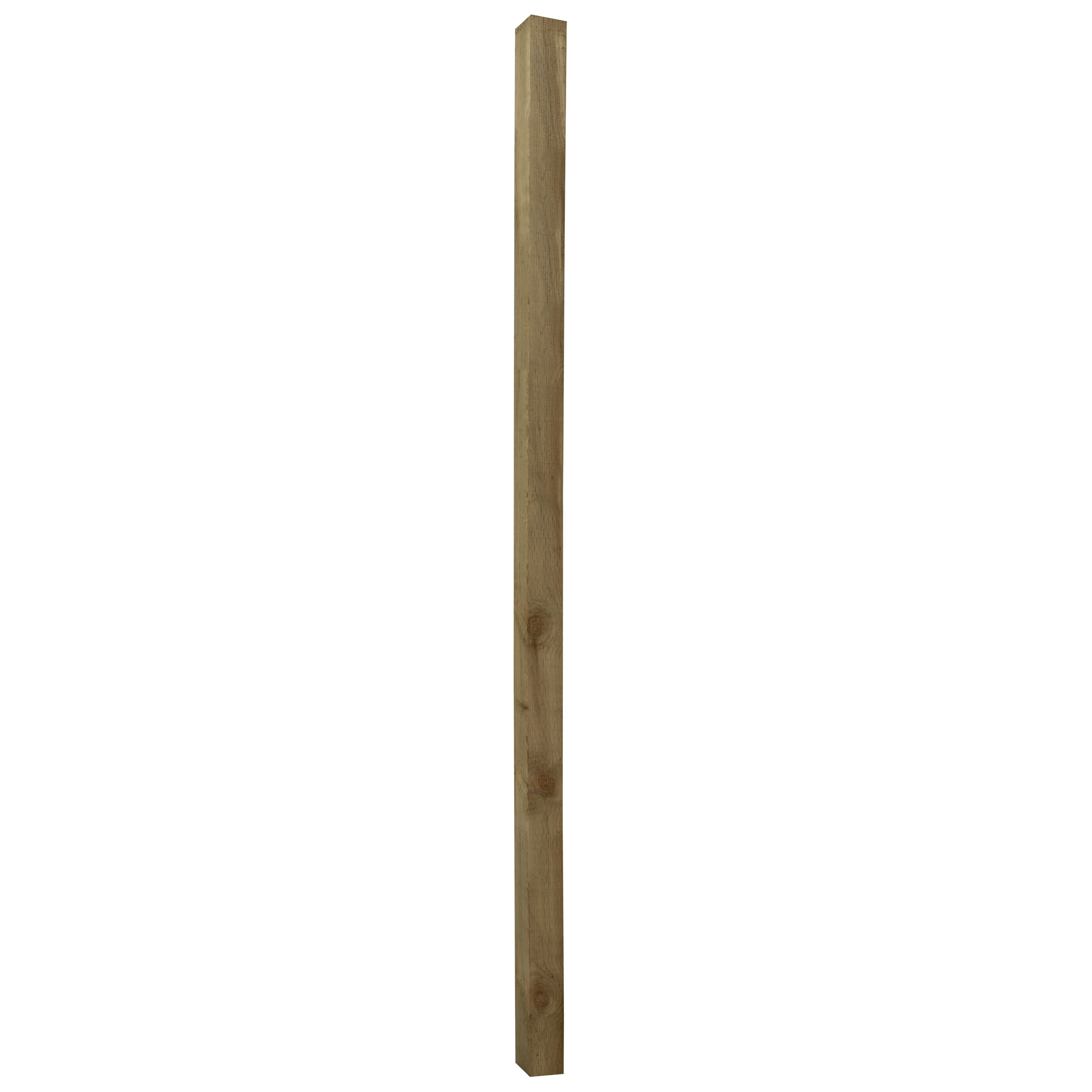 Uc4 Timber Green Square Fence Post (H)2.4M (W)75mm, Pack Of 5 | Compare The Build