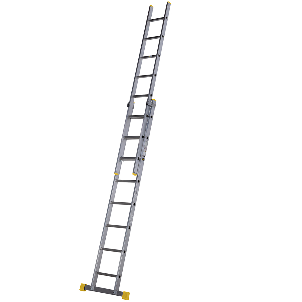 Werner 57711120 Square Rung Double Extension Ladder 2.4m Price Comparisons | Compare The Build