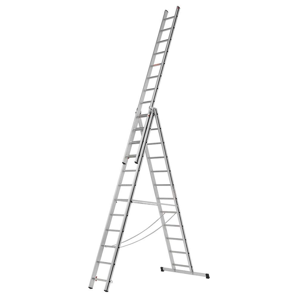 Hymer AluPro 3 Section Black Line Combination Ladder 3.49m - 7.97m 700473699 Price Comparisons | Compare The Build