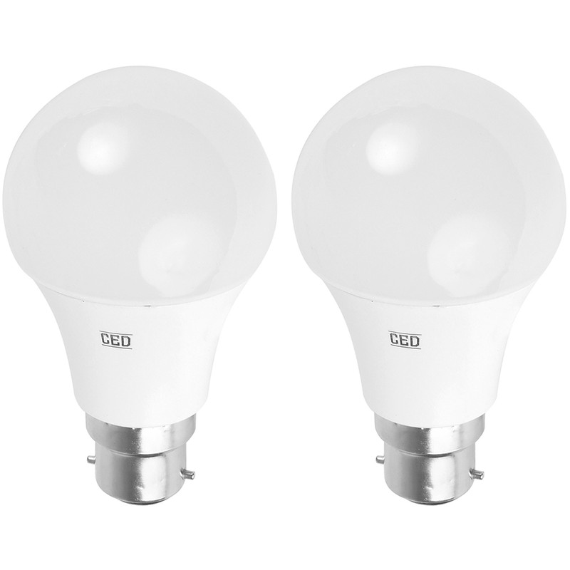 Meridian Lighting LED GLS Lamp 7W BC (B22d) Warm White 550lm (2 Pack) | Compare The Build