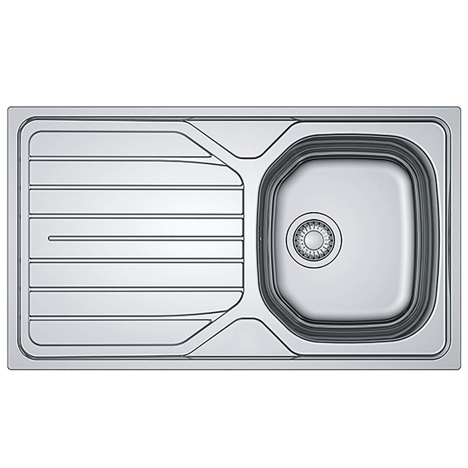 Mezzo Silver Kitchen Sink - 1 Bowl Price Comparisons | Compare The Build