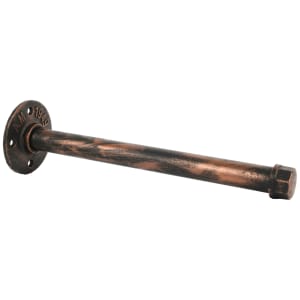 Pipe Antique Copper Shelf Bracket - 200mm Price Comparisons | Compare The Build