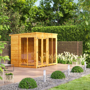 Power Sheds 8 x 6ft Pent Shiplap Dip Treated Summerhouse Price Comparisons | Compare The Build