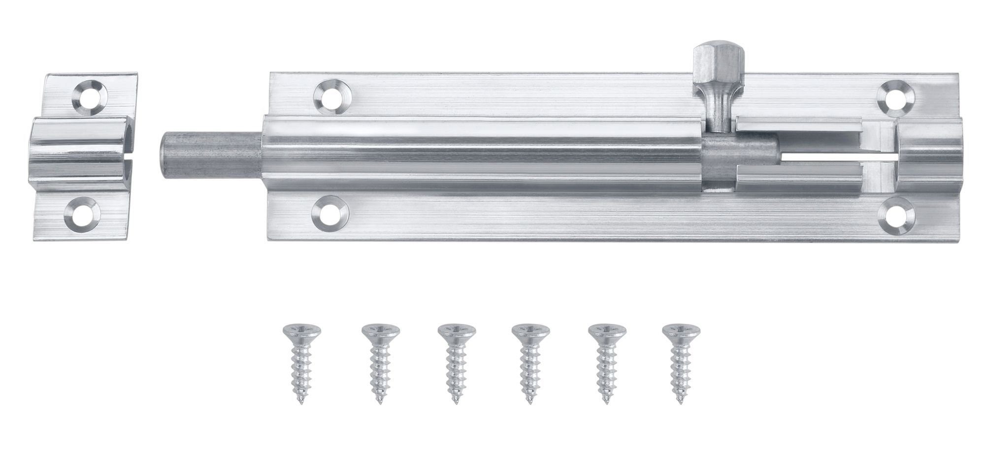 Chrome-Plated Brass Barrel Door Bolt N384 (L)102mm (W)25mm Price Comparisons | Compare The Build