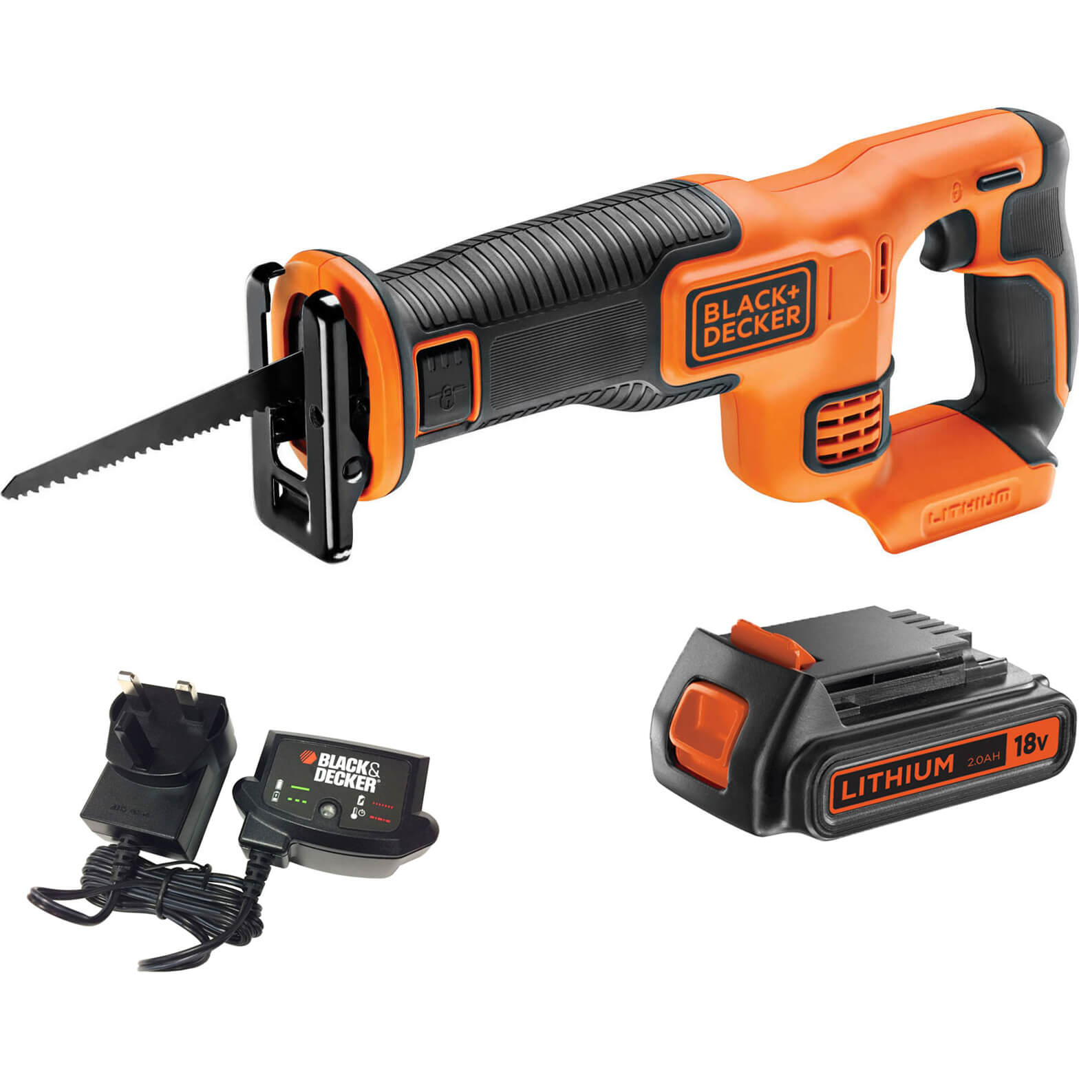 Black and Decker BDCR18 18v Cordless Reciprocating Saw 1 x 2ah Li-ion Charger No Case Price Comparisons | Compare The Build