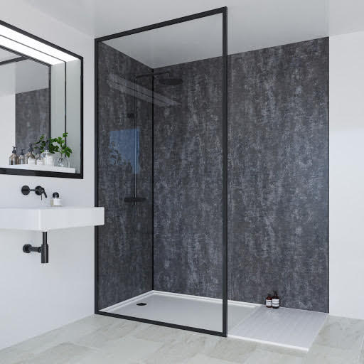 Multipanel Linda Barker Bathroom Wall Panel Graphite Elements Unlipped 2400 x 598mm - ML8833STD Price Comparisons | Compare The Build