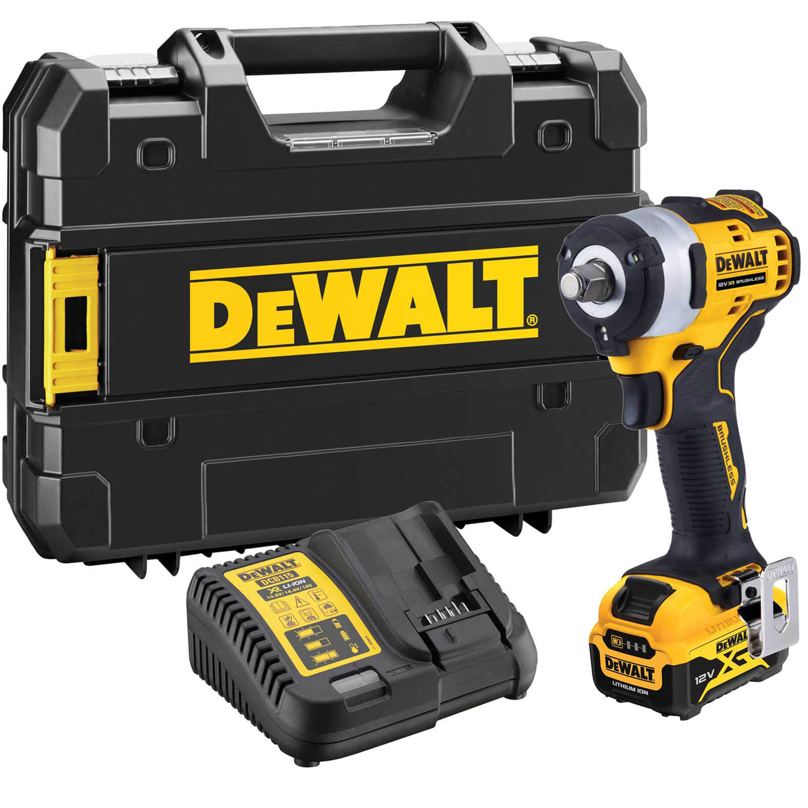 DeWalt DCF901 12v XR Cordless Brushless Compact 1/2" Drive Impact Wrench 1 x 5ah Li-ion Charger Case Price Comparisons | Compare The Build