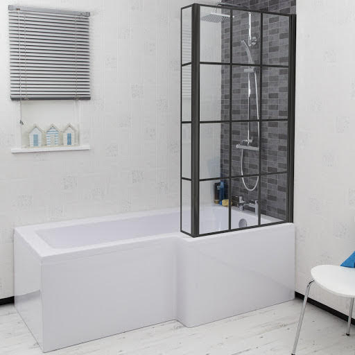 Ceramica L Shaped Shower Bath, Screen & Panel 1500mm Right Hand Price Comparisons | Compare The Build