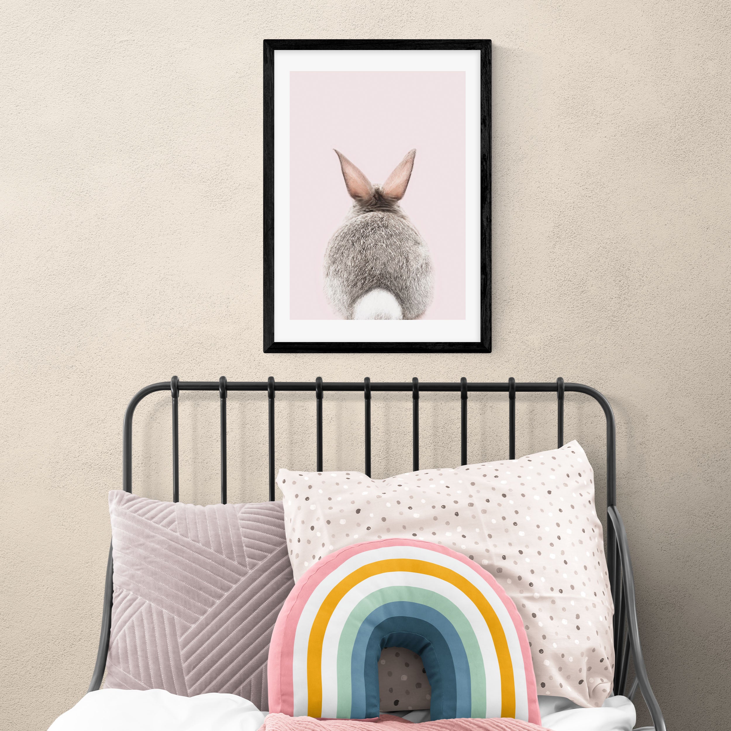 East End Prints Baby Bunny Tail Print Pink/White Price Comparisons | Compare The Build