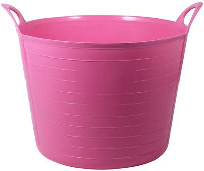 Pink Plastic 40L Flexi Tub Price Comparisons | Compare The Build