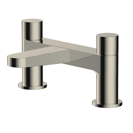 RAK Petit Round Bath Mixer Tap - Brushed Nickel Price Comparisons | Compare The Build