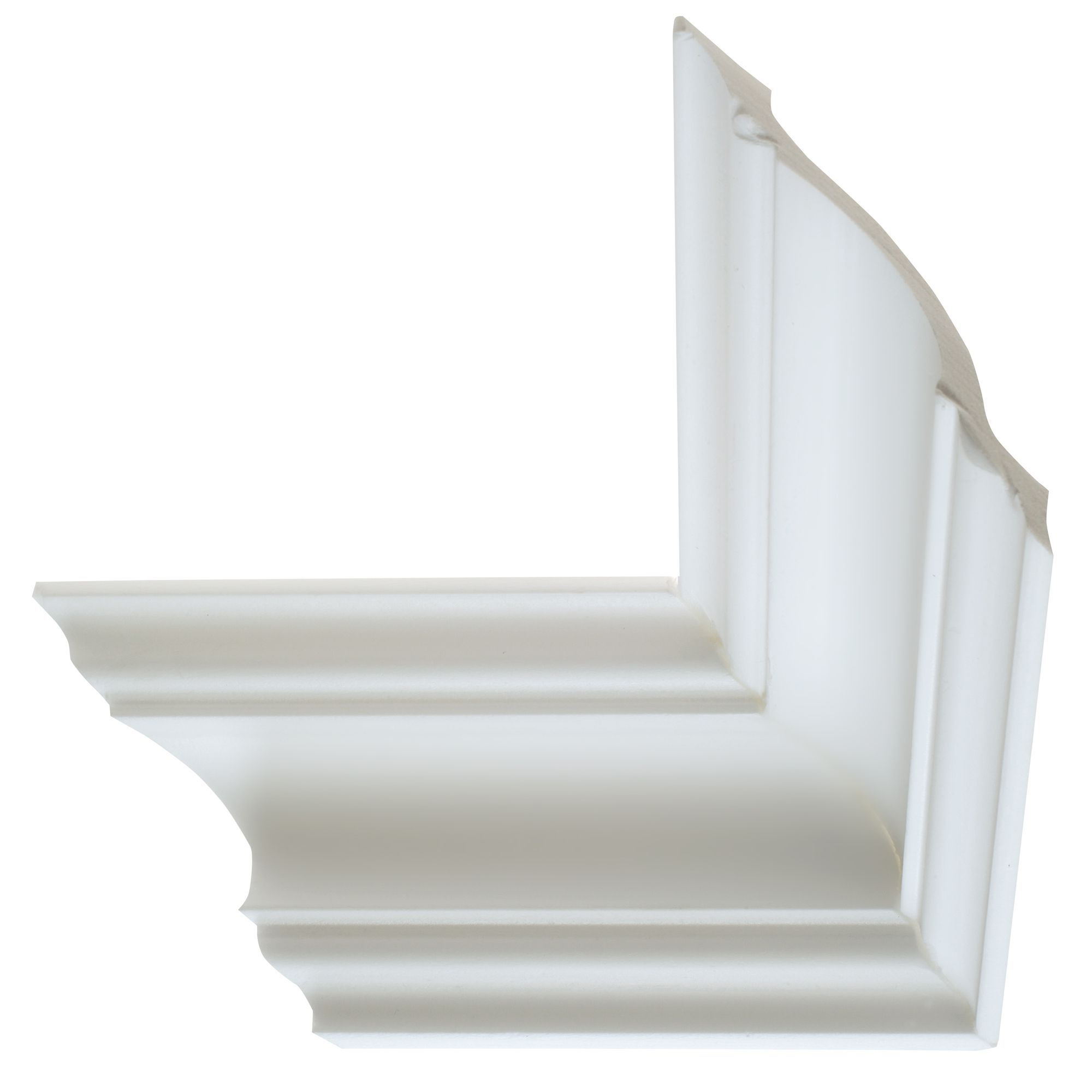 Colours Nayak Traditional Fluted Profile Polystyrene Internal & External Coving Corner (L)180mm (W)110mm, Pack Of 2 | Compare The Build