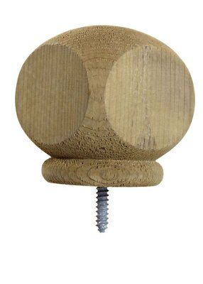 Spruce Authentic Ball Top Post Cap, (H)90mm (W)76mm | Compare The Build