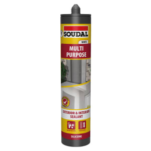 Soudal Brilliant White Multi-Purpose Silicone Sealant - 290ml | Compare The Build