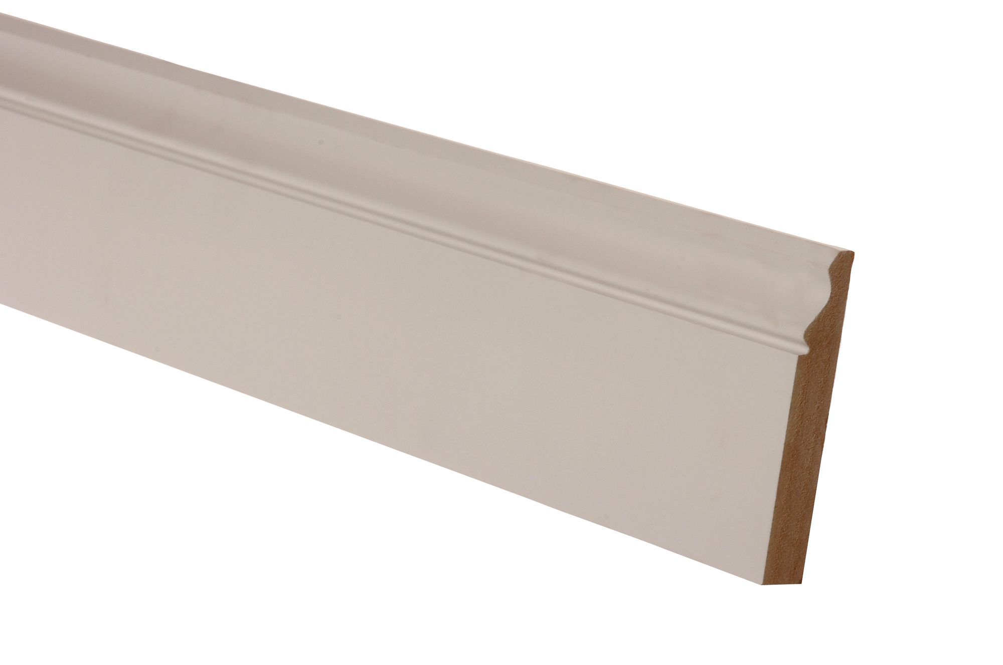 Metsä Wood Primed White MDF Ogee Softwood Architrave (L)2.1m (W)69mm (T)18mm, Pack of 5 Price Comparisons | Compare The Build