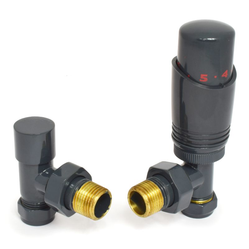 West Thermostatic Valves, Delta, Anthracite Angled - 10mm Price Comparisons | Compare The Build