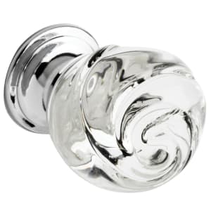 Wickes Rose Shaped Glass Door Knob - Chrome 30mm Pack of 4 Price Comparisons | Compare The Build