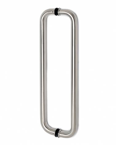 Satin Stainless Steel D Pull Handle - Flanged 900mm x 19mm Price Comparisons | Compare The Build