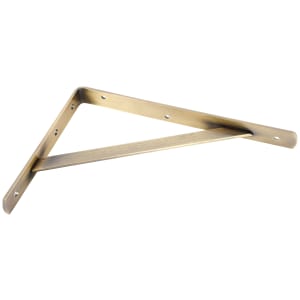 Heavy Duty Antique Brass Shelf Bracket - 400 x 270mm Price Comparisons | Compare The Build