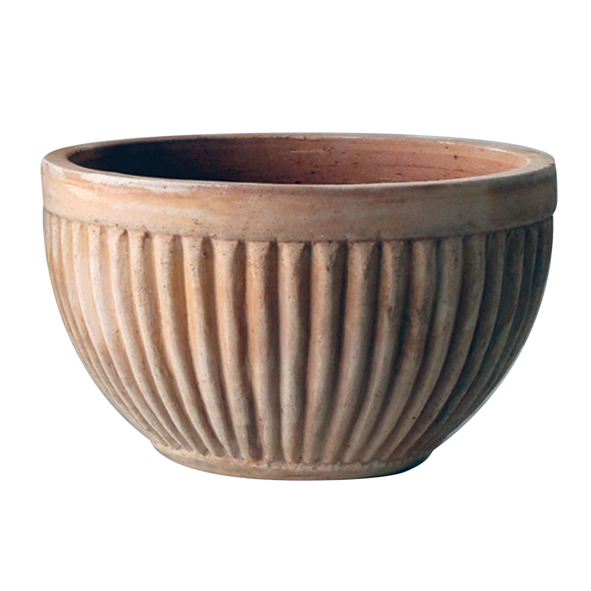 Verve Amber Bowl Terracotta Amber Plant Pot (H)310mm (Dia)540mm Price Comparisons | Compare The Build