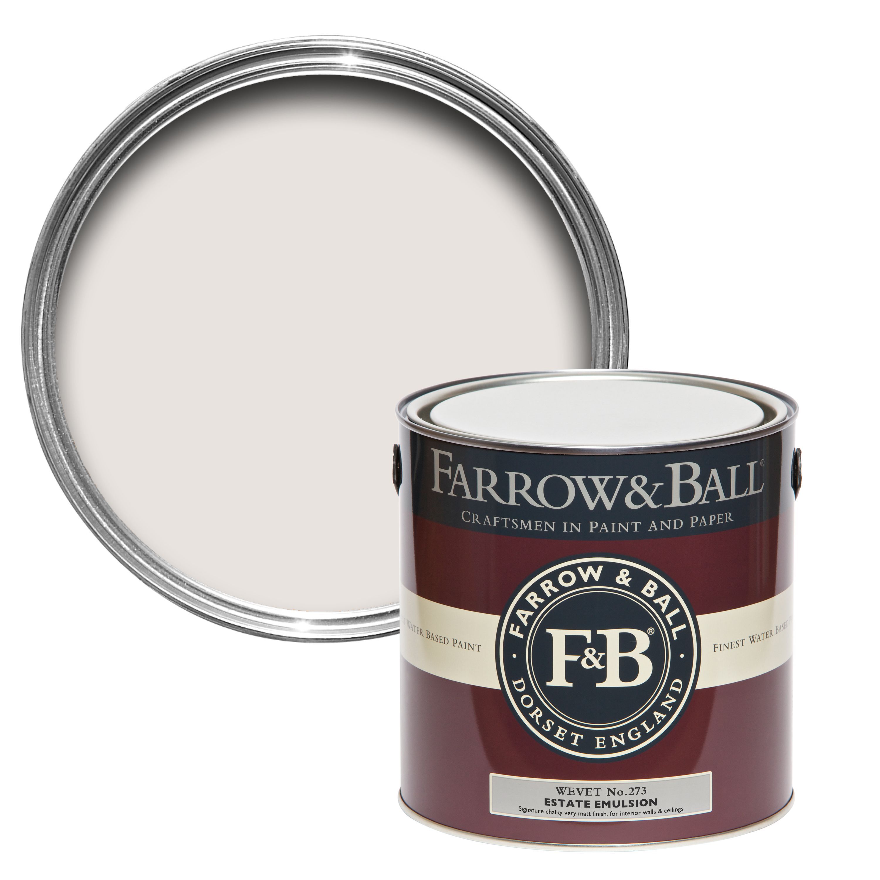 Farrow & Ball Estate Wevet No.273 Matt Emulsion paint, 2.5L Price Comparisons | Compare The Build