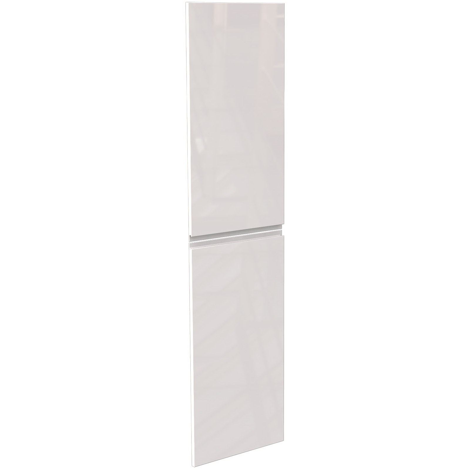 Handleless Kitchen Larder Door (Pair) (H)976 x (W)497mm - Gloss White Price Comparisons | Compare The Build