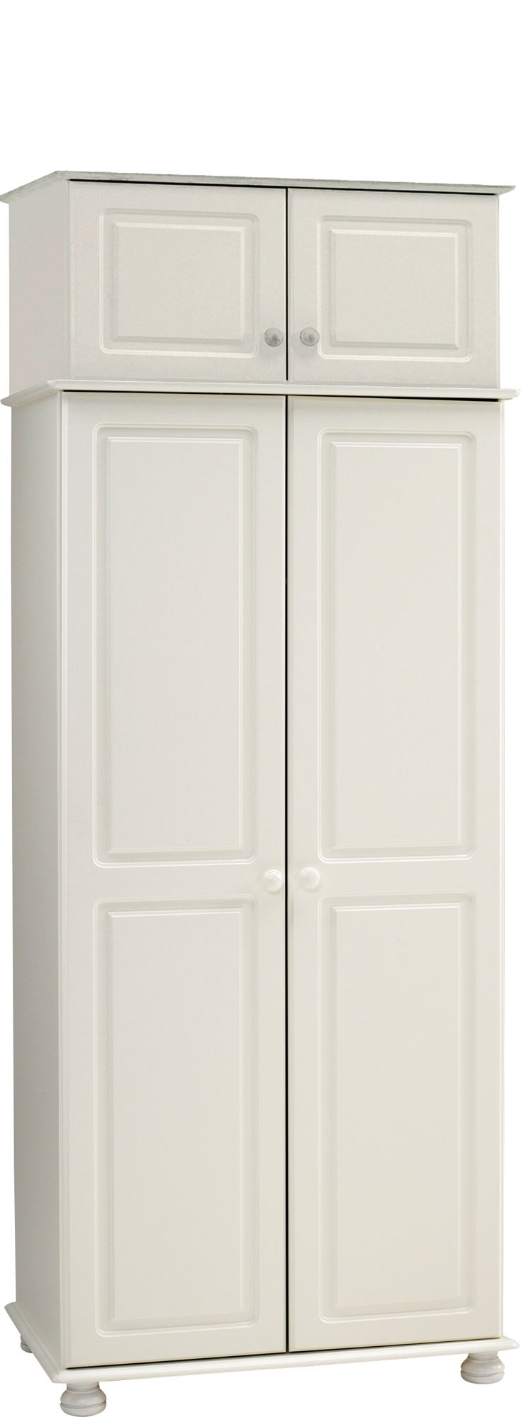 Malmo White Double Wardrobe (H)1853mm (W)883mm (D)570mm Price Comparisons | Compare The Build