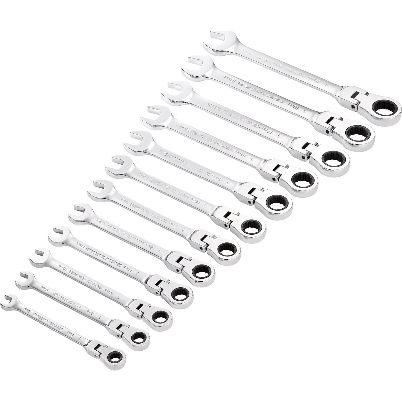 Draper Hi Torq 12 Piece Flexible Head Ratchet Combination Spanner Set Price Comparisons | Compare The Build