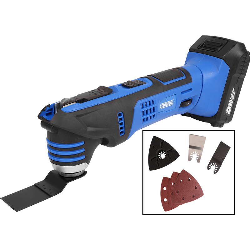 Draper D20 20V Li-ion Cordless Quick Change Multi Cutter 1 x 2.0Ah Price Comparisons | Compare The Build