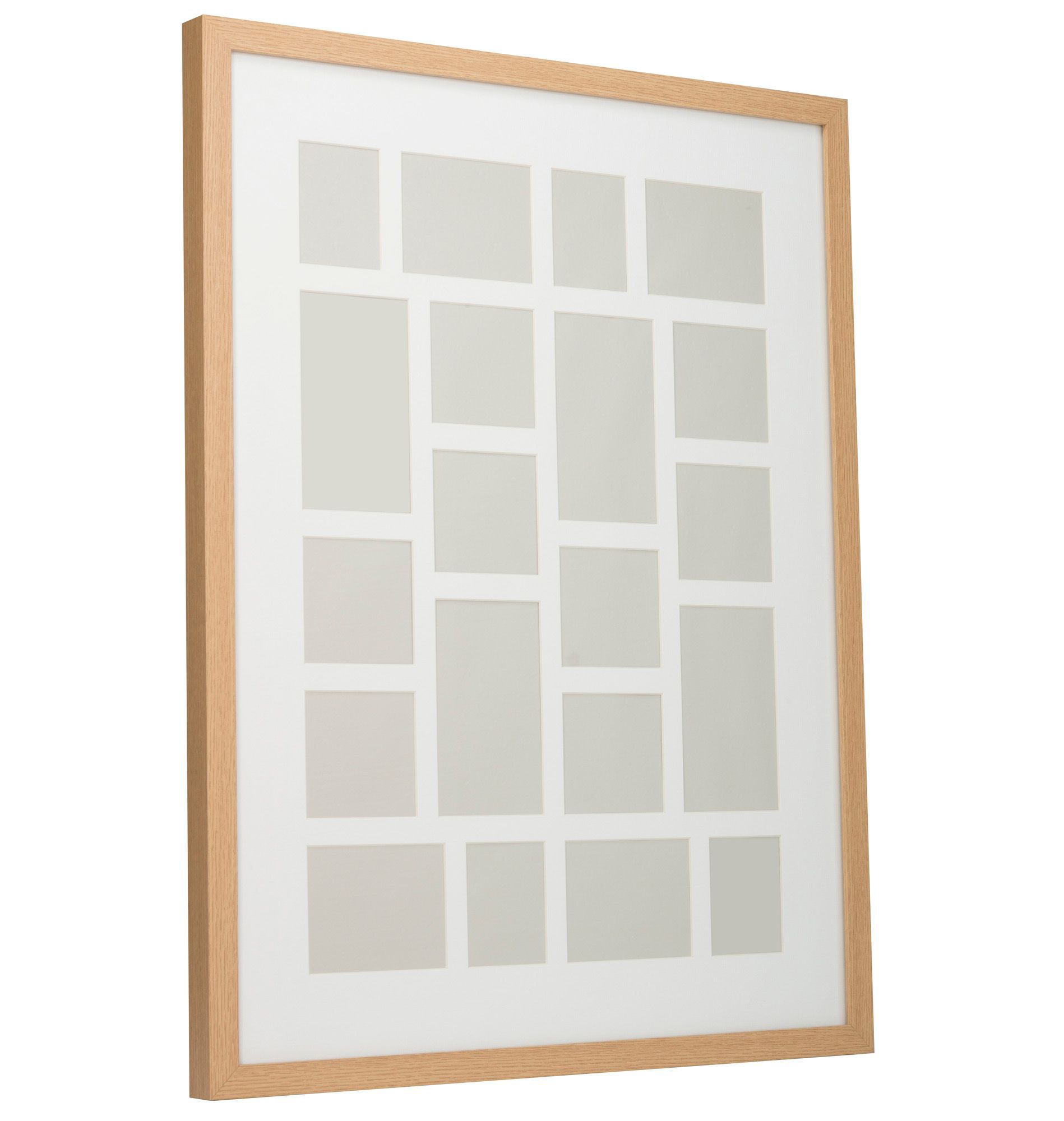 Natural Oak Effect Oak Effect Multi Picture Frame (H)84Cm X (W)64Cm Price Comparisons | Compare The Build