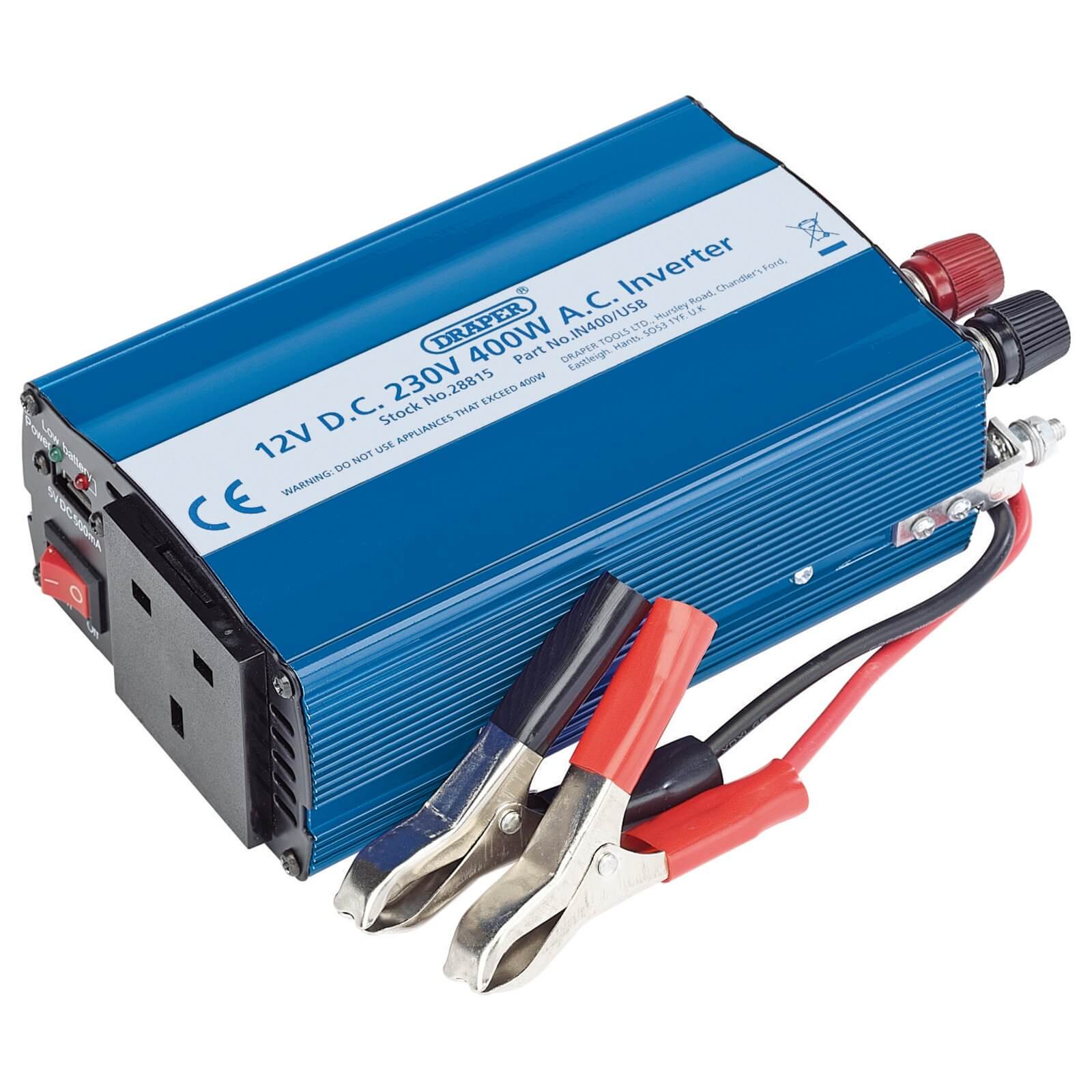 Draper IN400/USB 12v DC to 240v AC Power Inverter Price Comparisons | Compare The Build