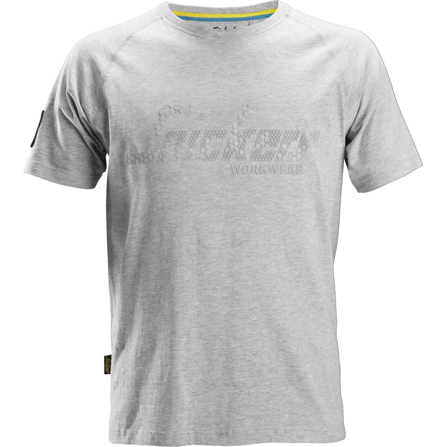 Snickers 2580 Mens Logo T-shirt Grey XL Price Comparisons | Compare The Build