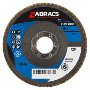 Abracs ABFZ115B120 Zirconium Flap Discs Fine 120 Grit  - 115 x 22.23mm Price Comparisons | Compare The Build