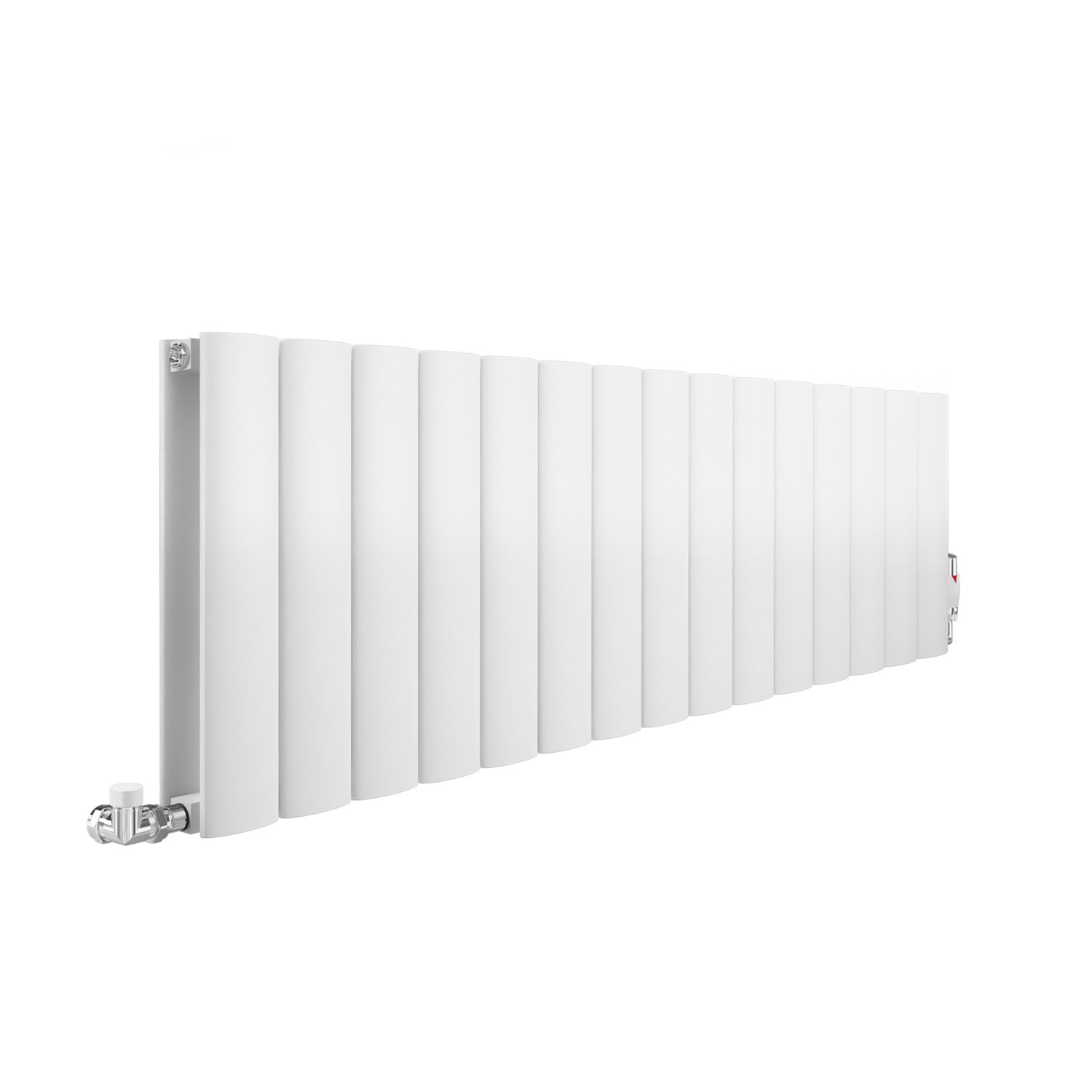 Apollo Magenta Aluminum Horizontal Radiator, White Curve, 300mm x 1195mm Price Comparisons | Compare The Build