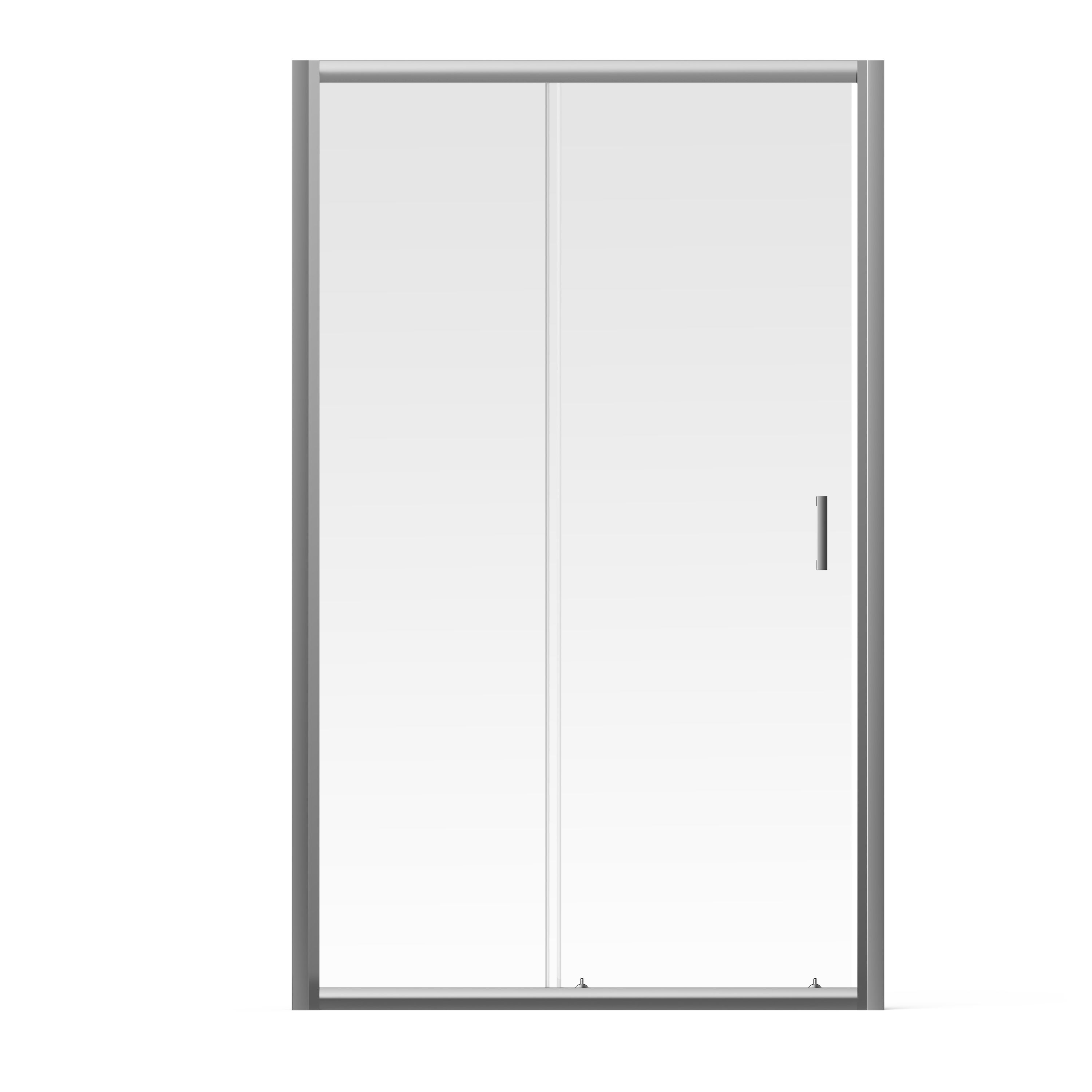 Aqualux Edge 6 Silver Frame 1 Panel Sliding Shower Door (W)1200mm Price Comparisons | Compare The Build