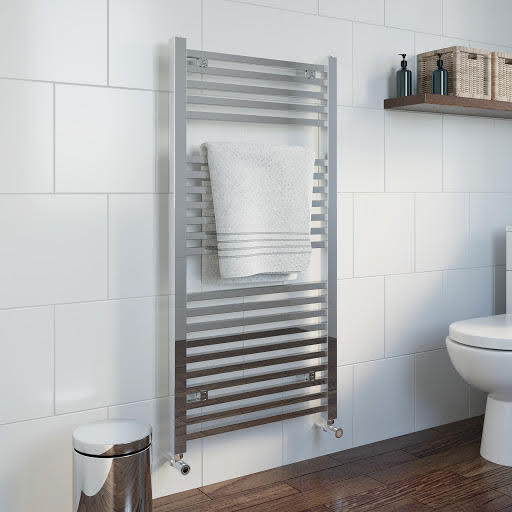 DuraTherm Heated Square Bar Towel Rail Chrome - 1200 x 600mm Price Comparisons | Compare The Build