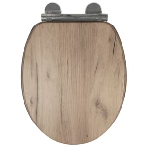 Croydex Corella Flexi-Fix™ Wooden Soft Close Toilet Seat - Grey Oak Price Comparisons | Compare The Build