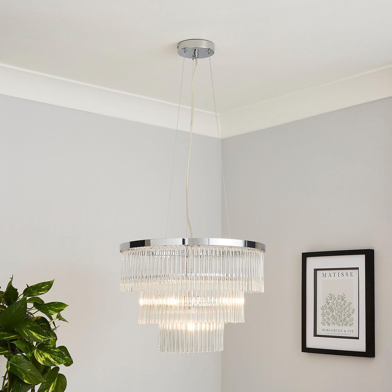 Highgate 3 Tier Pendant Light - Chrome Price Comparisons | Compare The Build