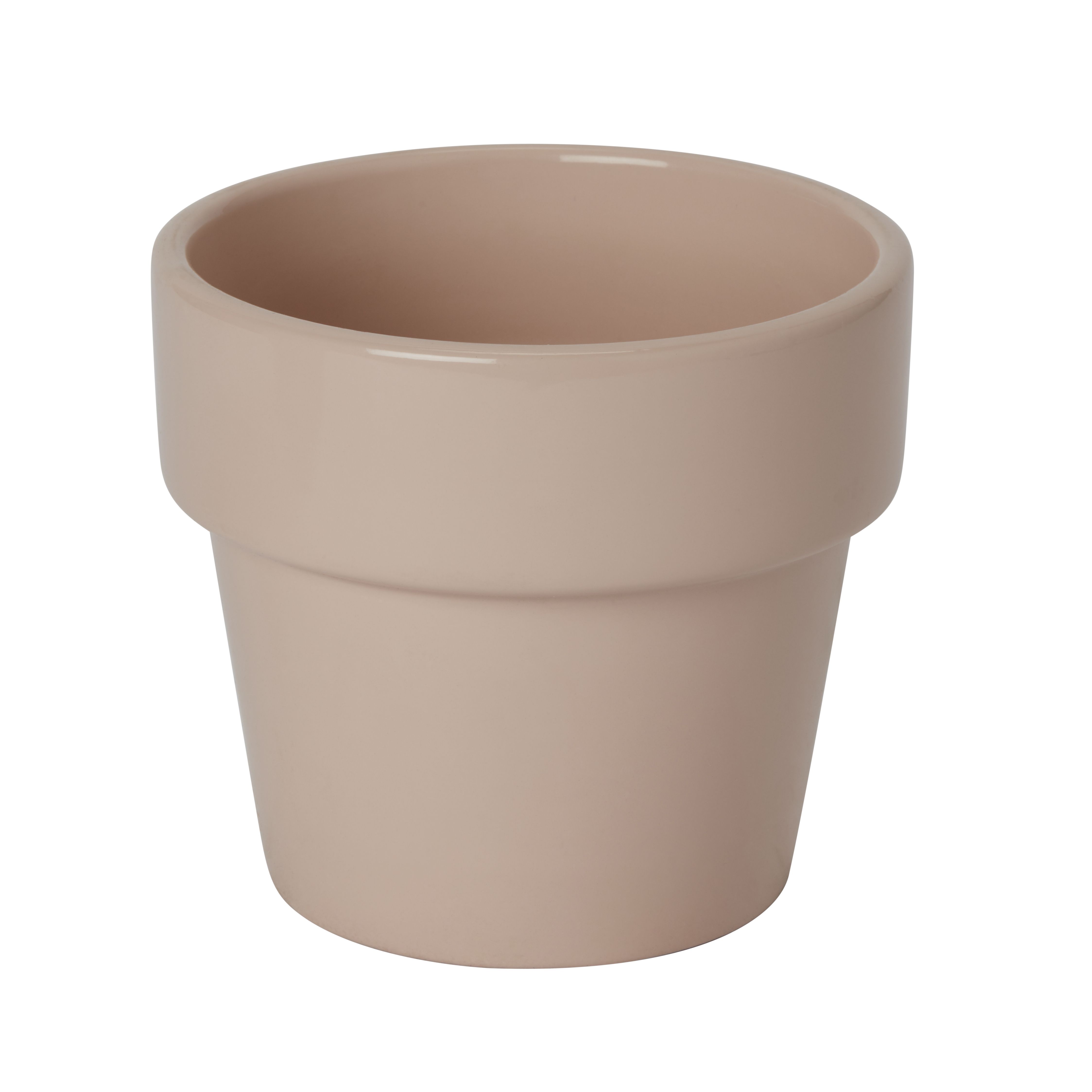 GoodHome Peach Whip Terracotta Circular Plant Pot (Dia)12.6Cm | Compare The Build