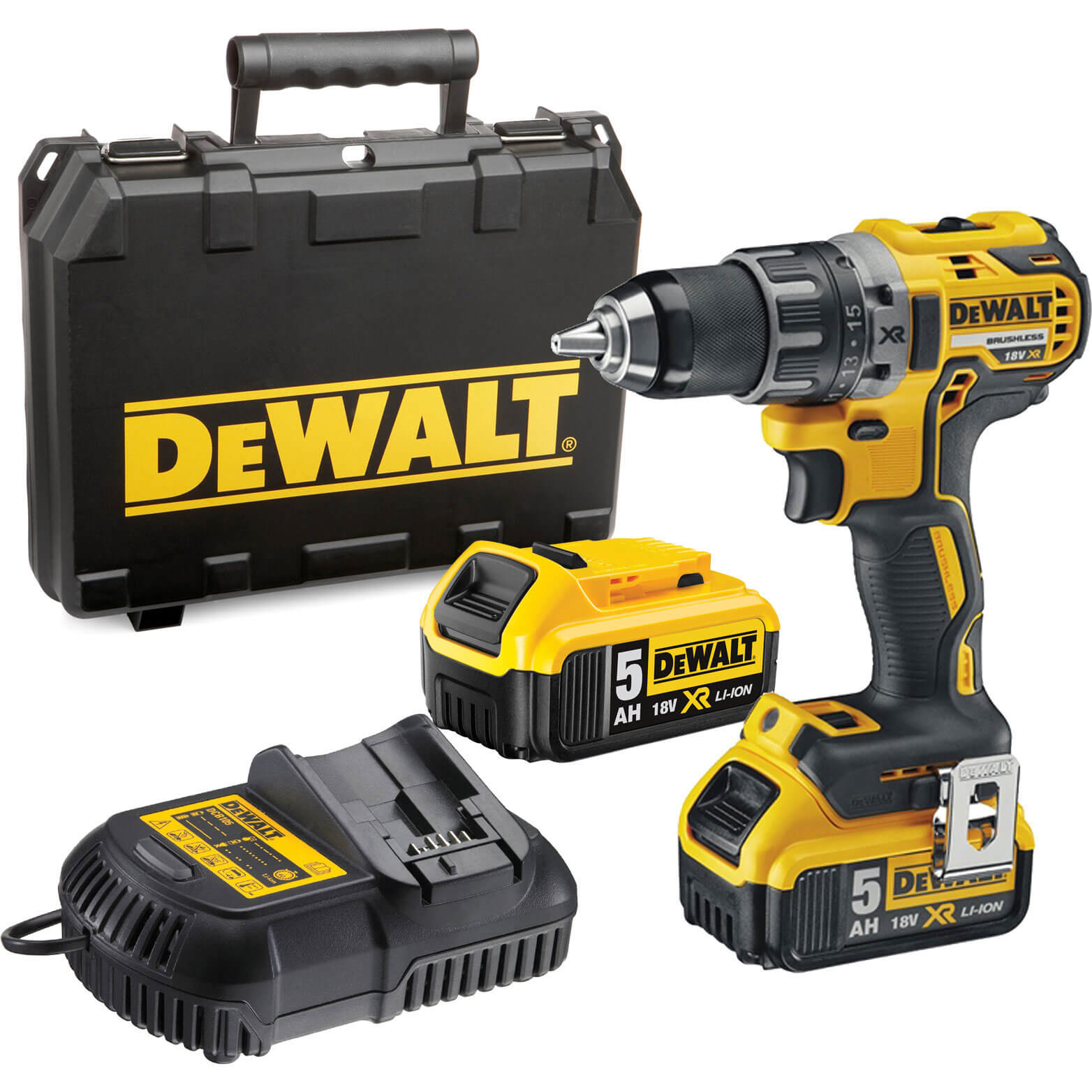 DeWalt DCD791 18v XR Cordless Brushless Drill Driver 2 x 5ah Li-ion Charger Case Price Comparisons | Compare The Build