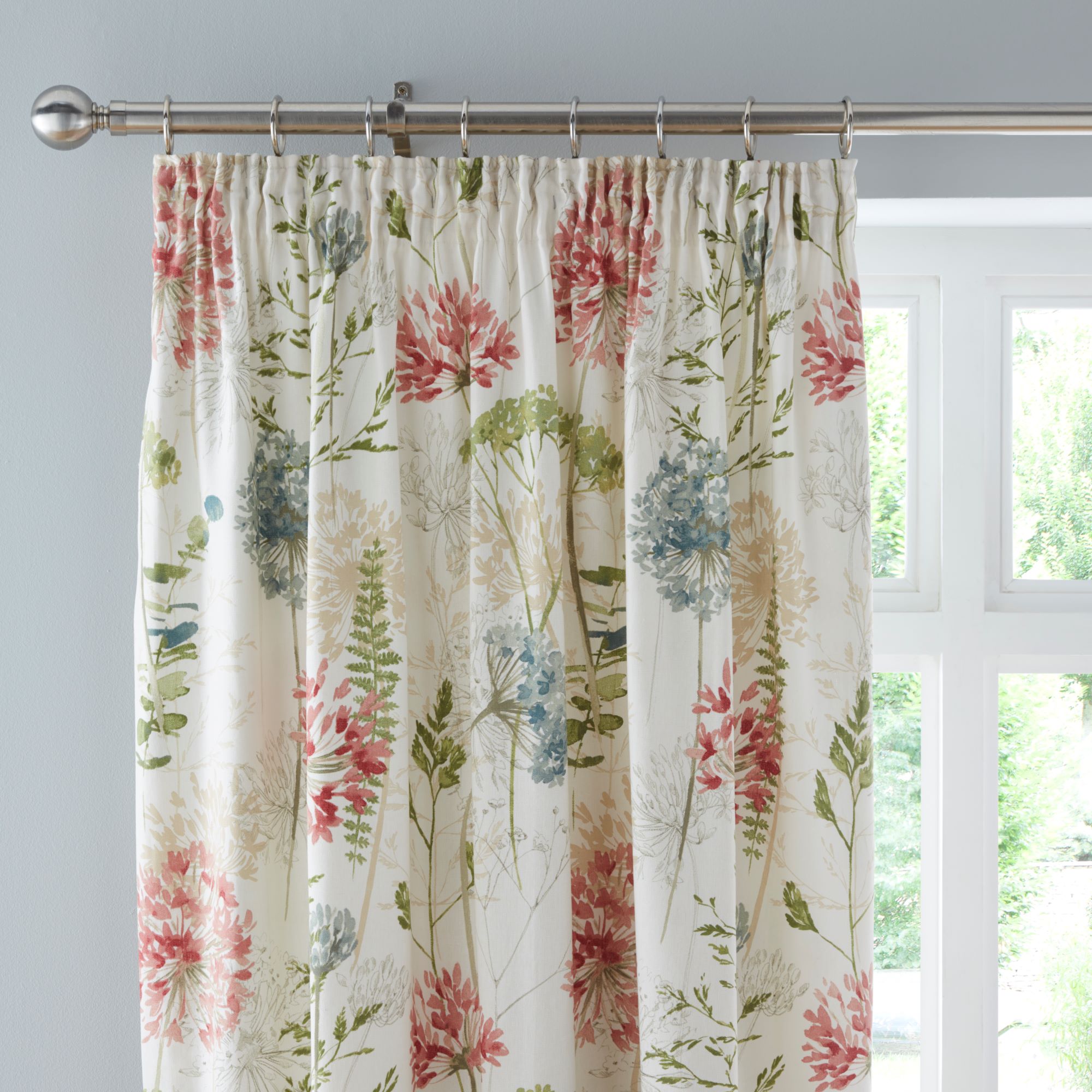 Country Meadow Natural Pencil Pleat Curtains Natural Price Comparisons | Compare The Build