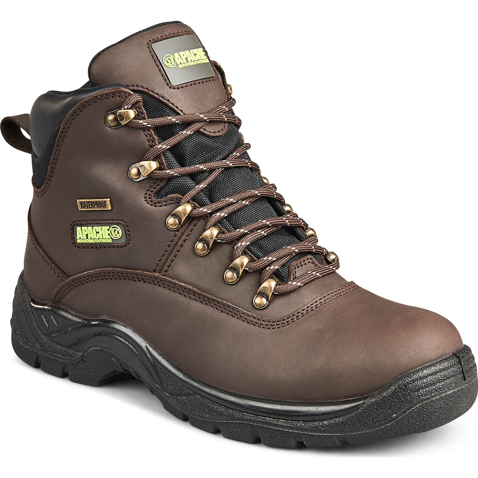 Apache SS81 Waterproof Safety Hiker Boots Brown Size 11 | Compare The Build