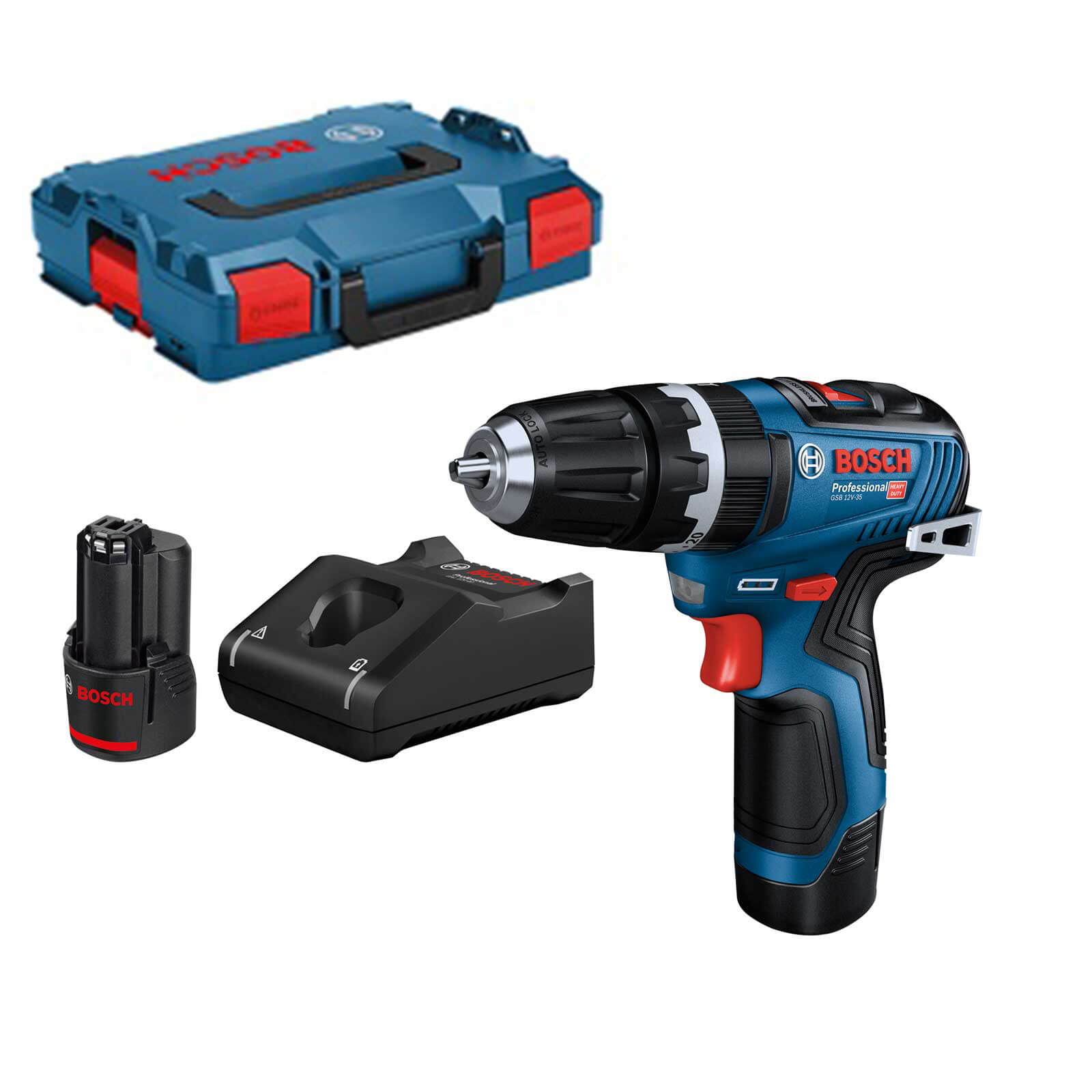 Bosch GSB 12V-35 12v Cordless Brushless Combi Drill 2 x 3ah Li-ion Charger Case Price Comparisons | Compare The Build