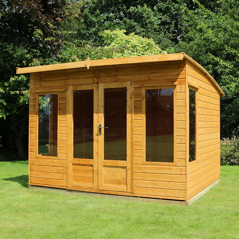 10X8 Curved Roof Summerhouse Hd Price Comparisons | Compare The Build