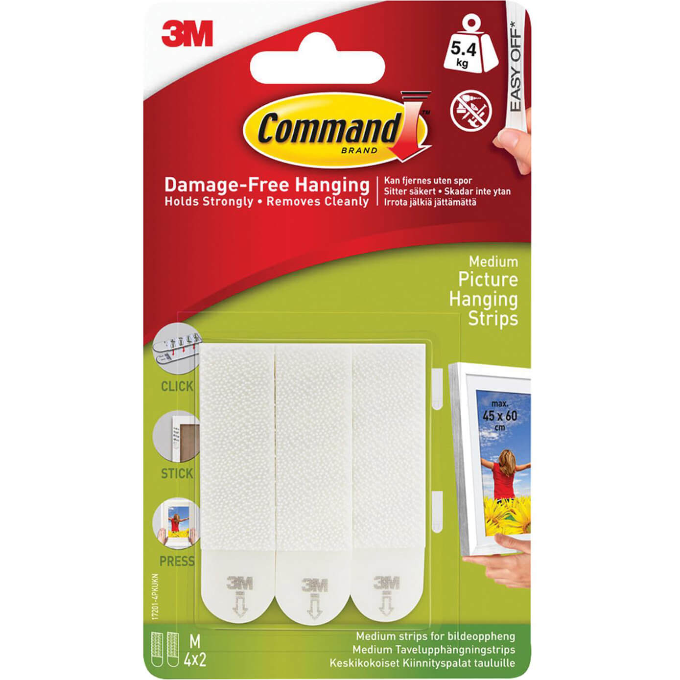 Command Picture Hanging Adhesive Strips White M Pack of 4 Price Comparisons | Compare The Build