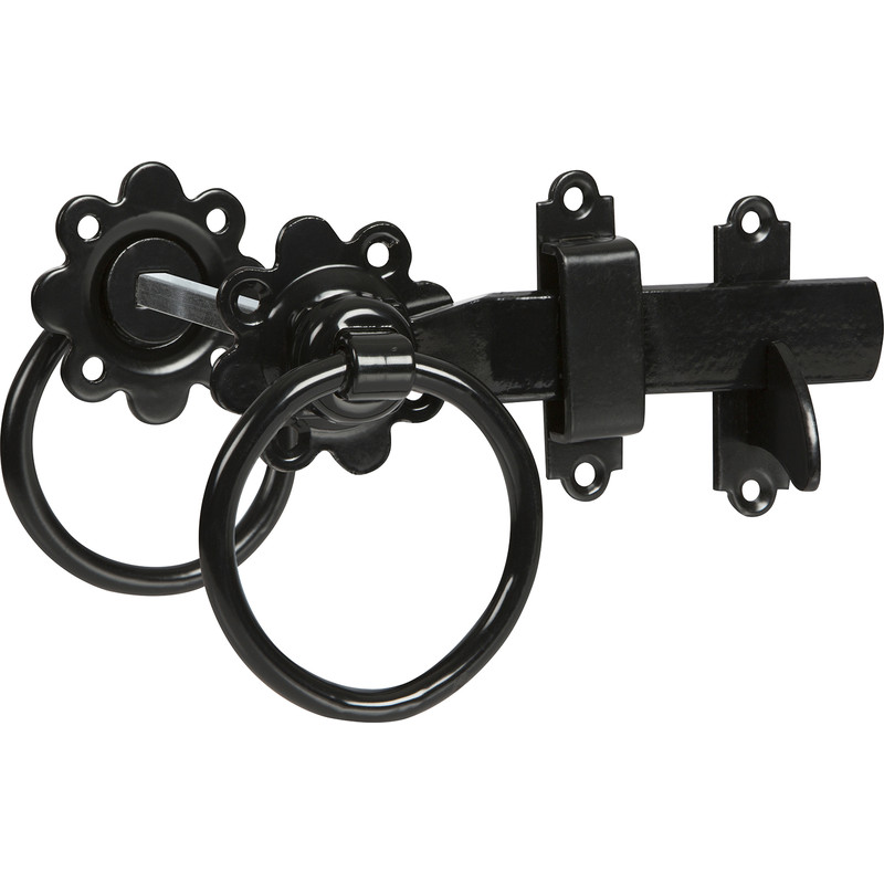 GateMate Ring Gate Latch 150mm Epoxy in Black Steel Price Comparisons | Compare The Build