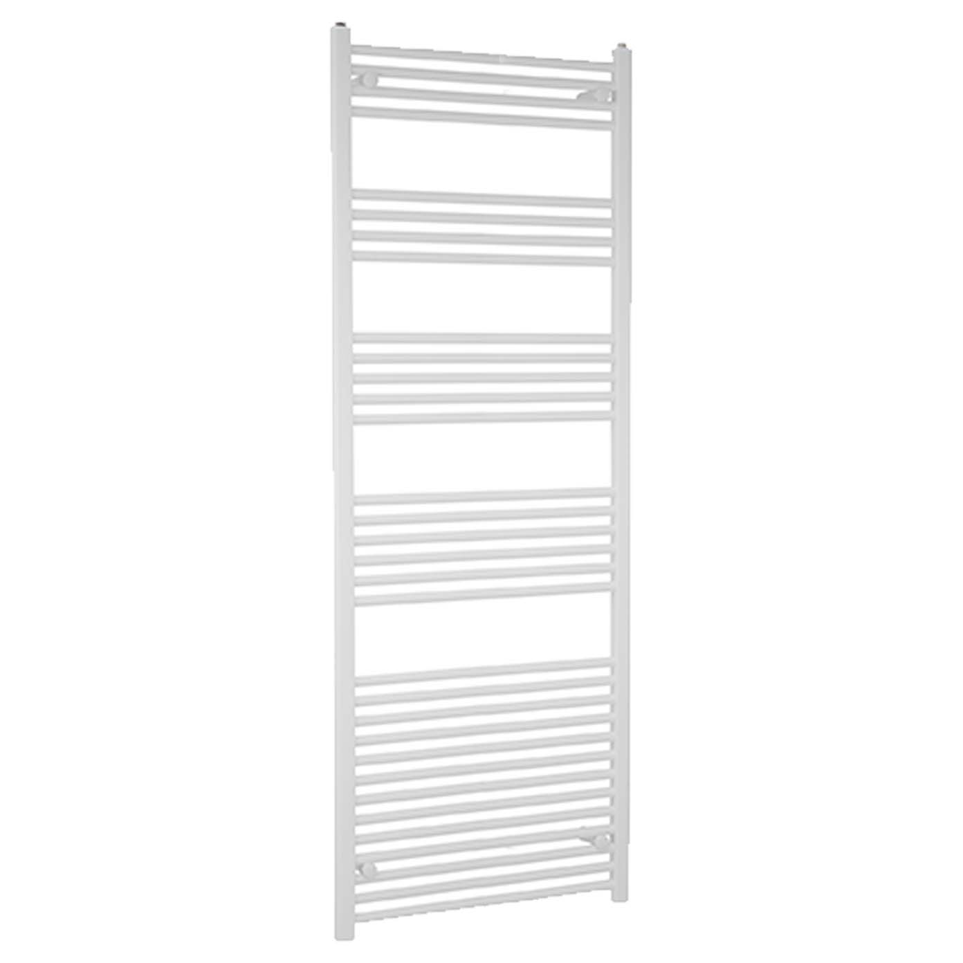 Towelrads Independent Ladder Rail - 22mm, White Straight, 1800x600mm | Compare The Build