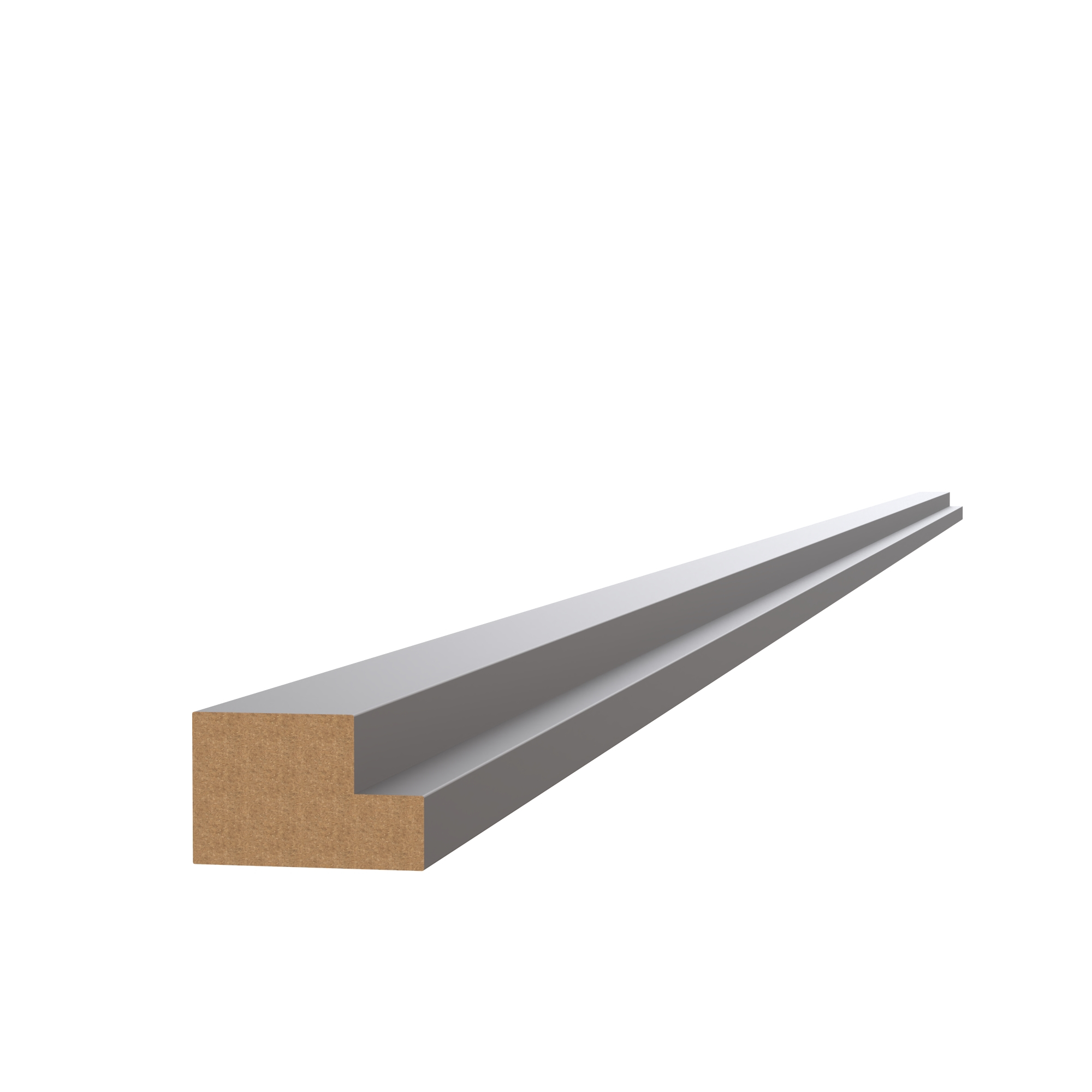 Modern Cornice or Pelmet for J-Pull Ultra Matt Graphite 2745mm - FKKJ0924 | Compare The Build