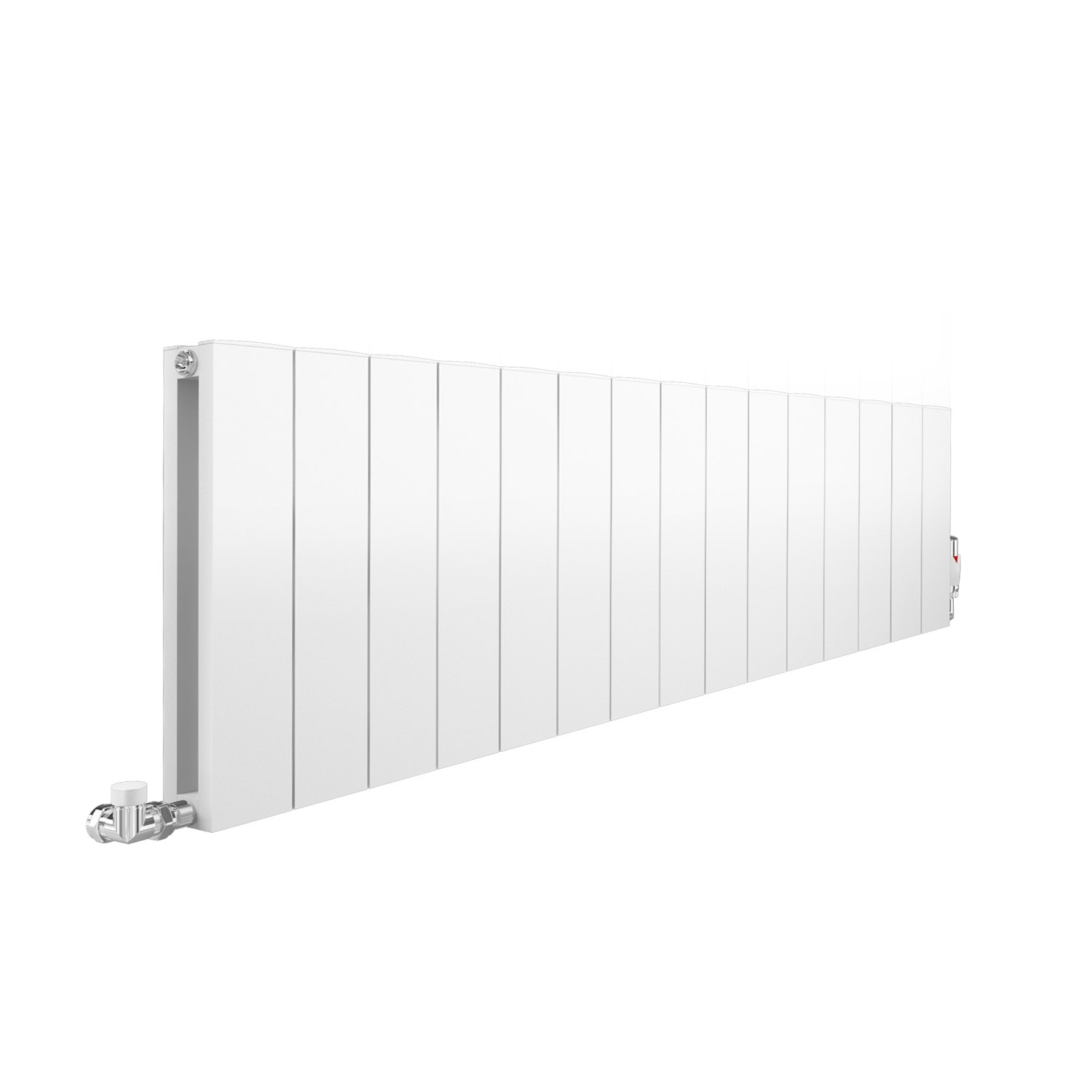 Apollo Magenta Aluminum Horizontal Radiator, White Flat, 300mm x 1195mm Price Comparisons | Compare The Build