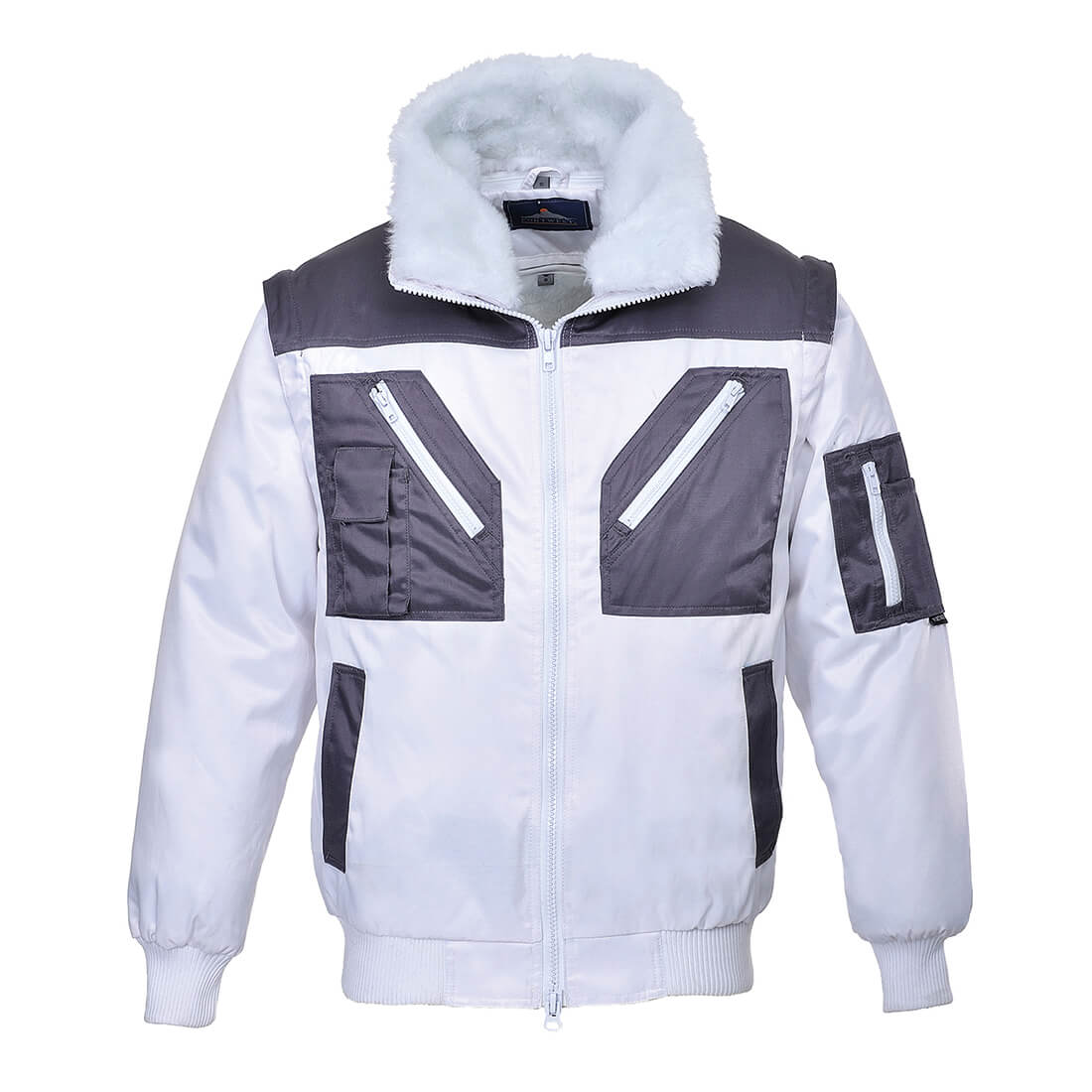 Portwest PJ20 Pilot Jacket 2 Tone White L Price Comparisons | Compare The Build
